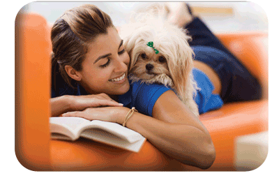 Lady with dog